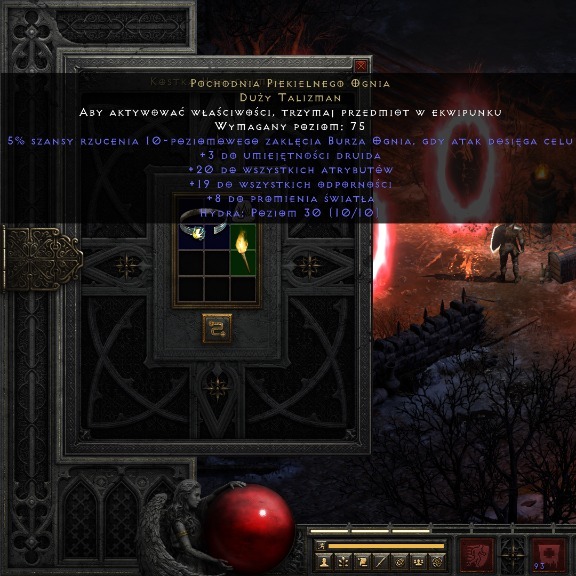 D2 Diablo2 Resurrected Druid Torch 2019 pochodnia Żółkiewka Kup