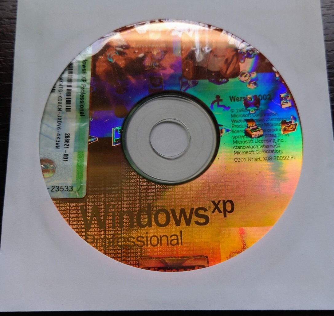Oryginalny Windows XP Professional płyta licencja Nadolice Wielkie