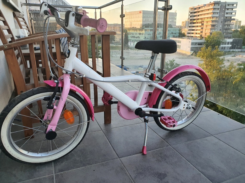 Rower Decathlon 16" dla dziewczynki Kraków Licytacja na Allegro Lokalnie