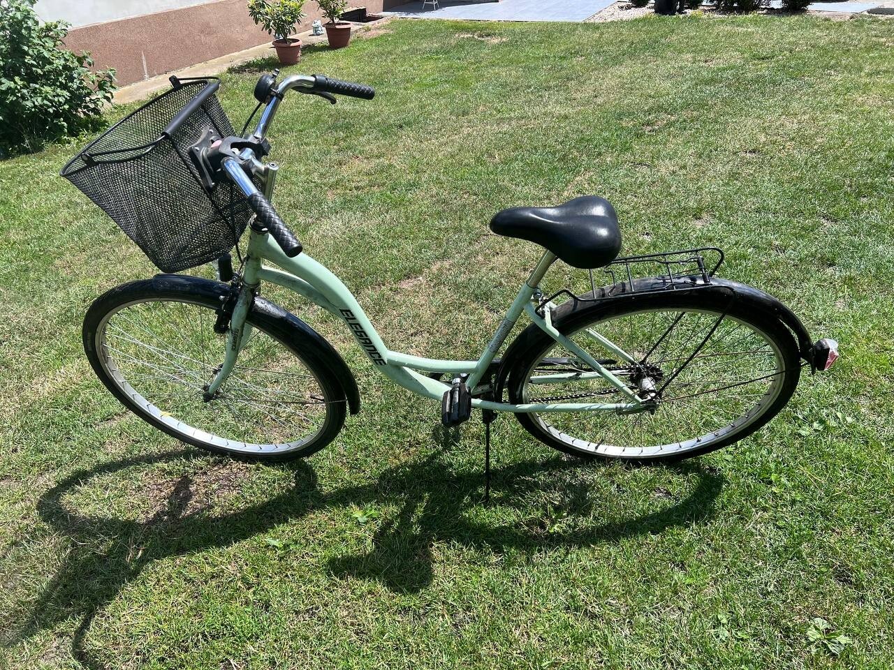 Rower damski miejski Elegance damka z koszykiem Przyborów Ogłoszenie na Allegro Lokalnie