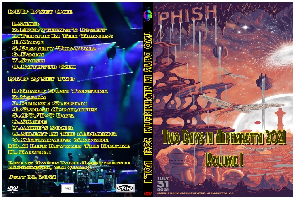 PHISH Two Days in Alpharetta 2021 4 DVD(R) Sosnowiec Kup teraz na