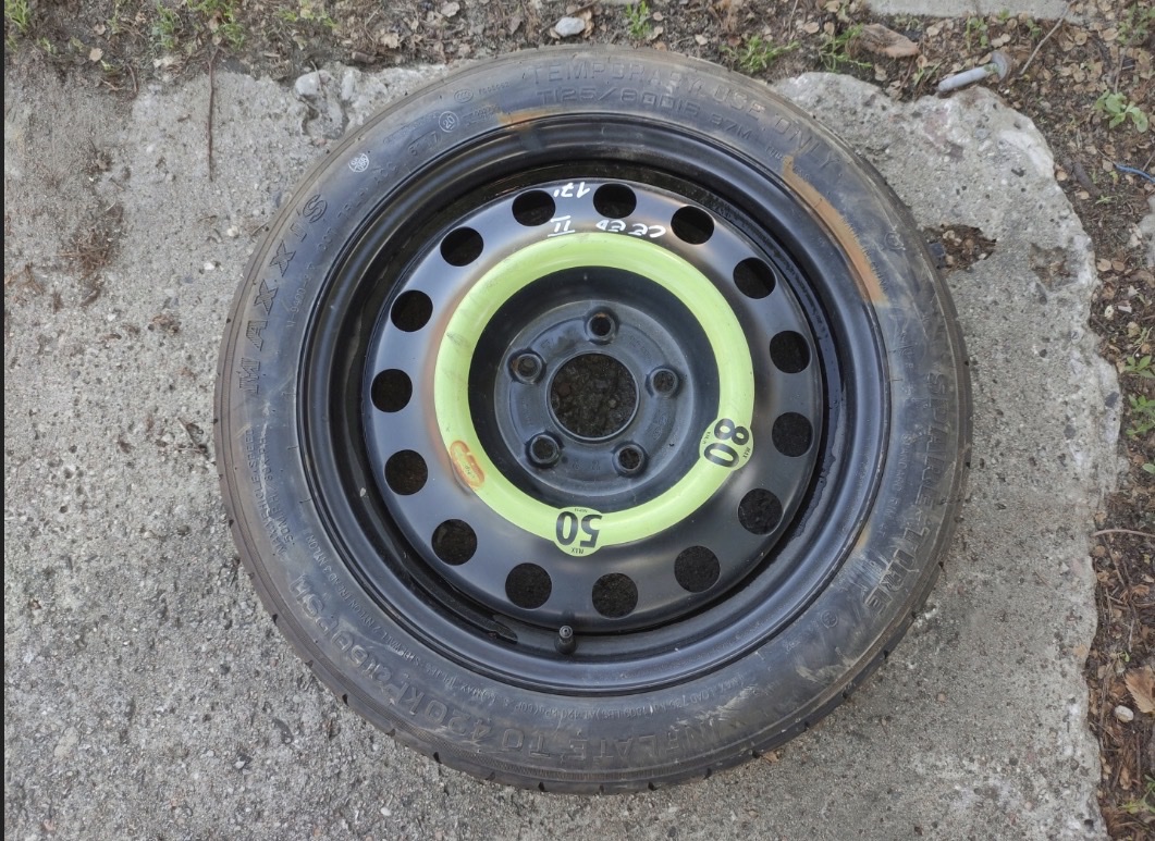 HYUNDAI I30 II CEED КОЛЕСО ДОКАТКА 125/80 D16 R16 97M 2017 РІК MAXXIS 