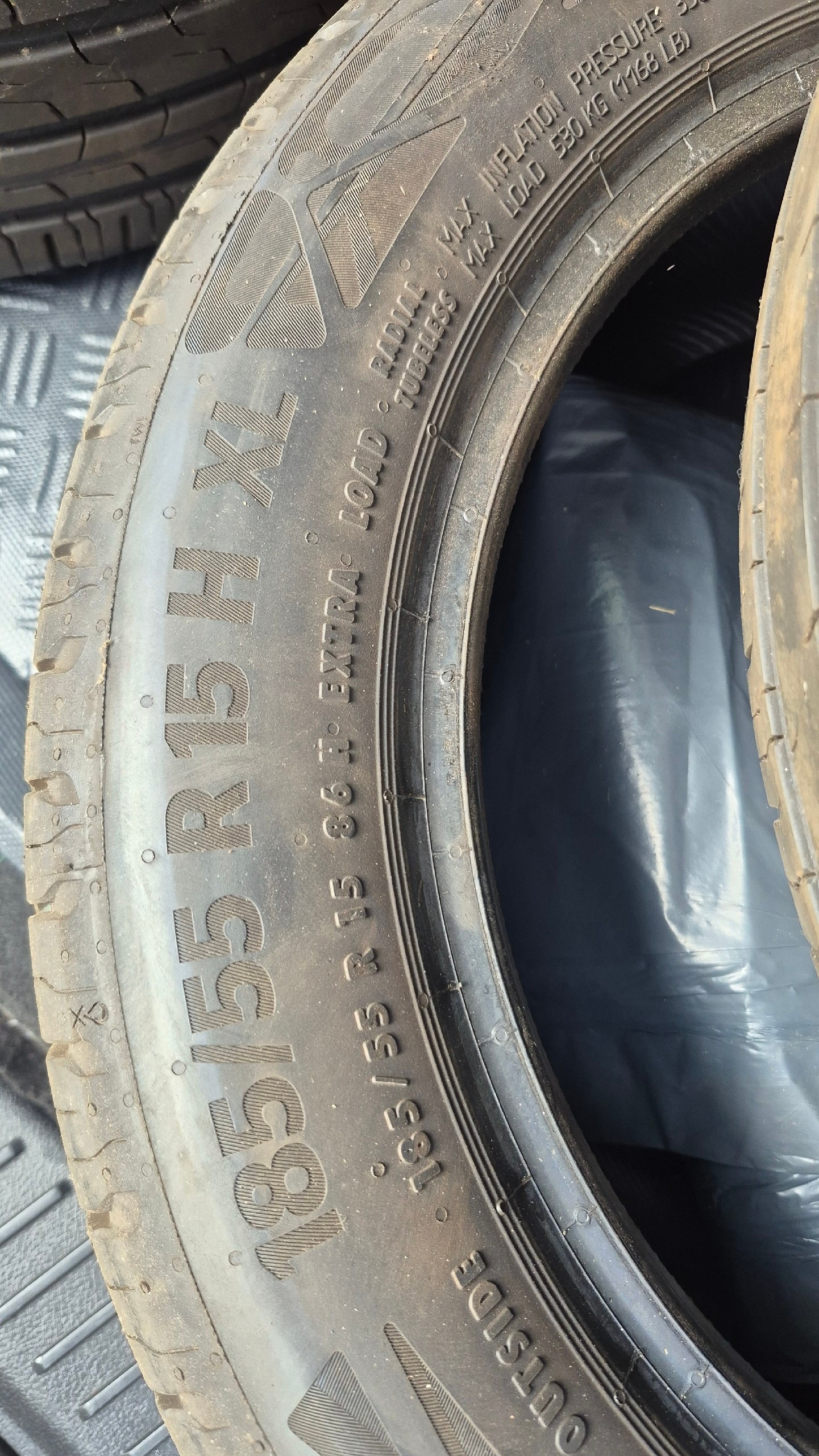Continental ecocontac6 185 55 r15 dot 4123