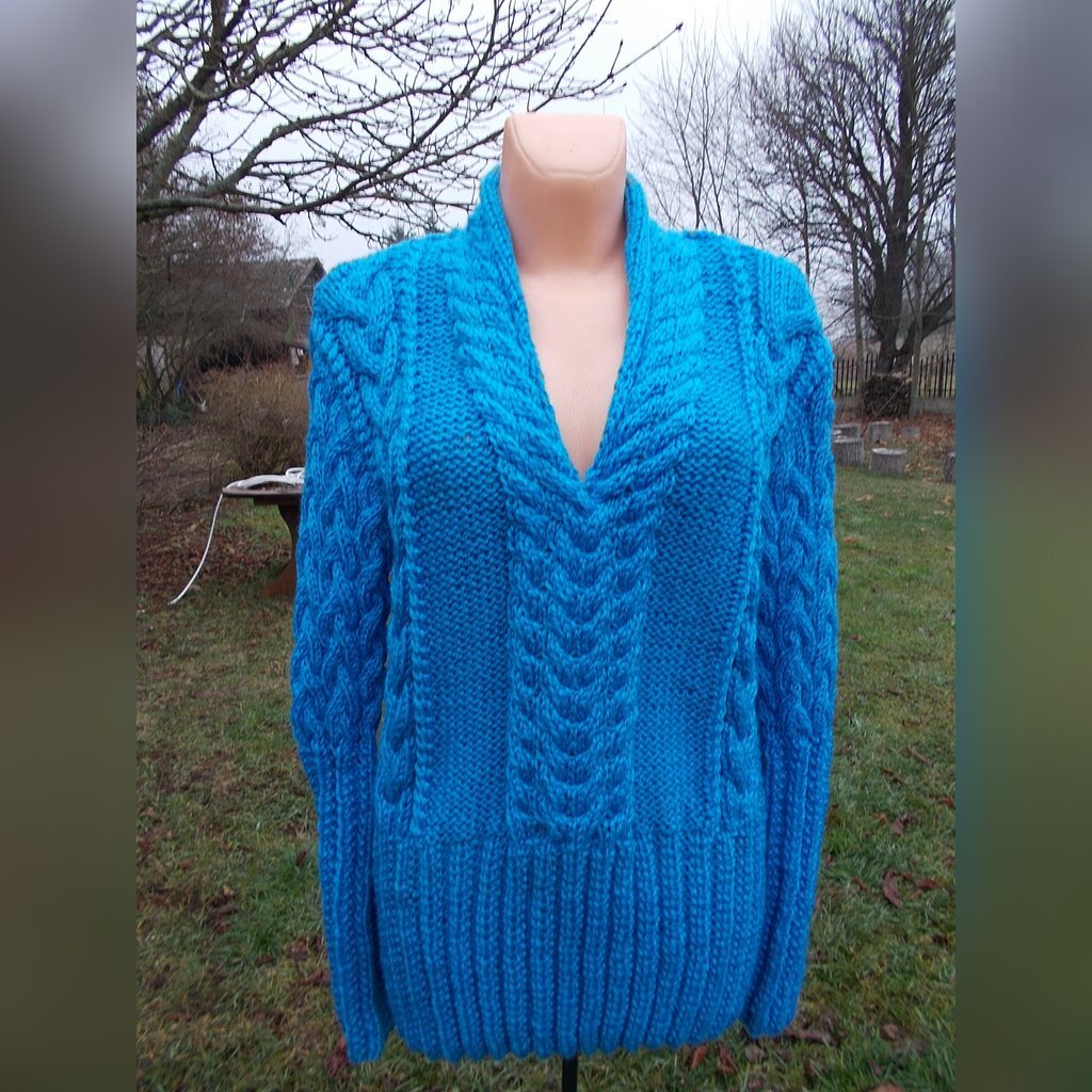 Swetry damskie ręcznie robione na drutach | Groszkowo | Kup teraz na  Allegro Lokalnie