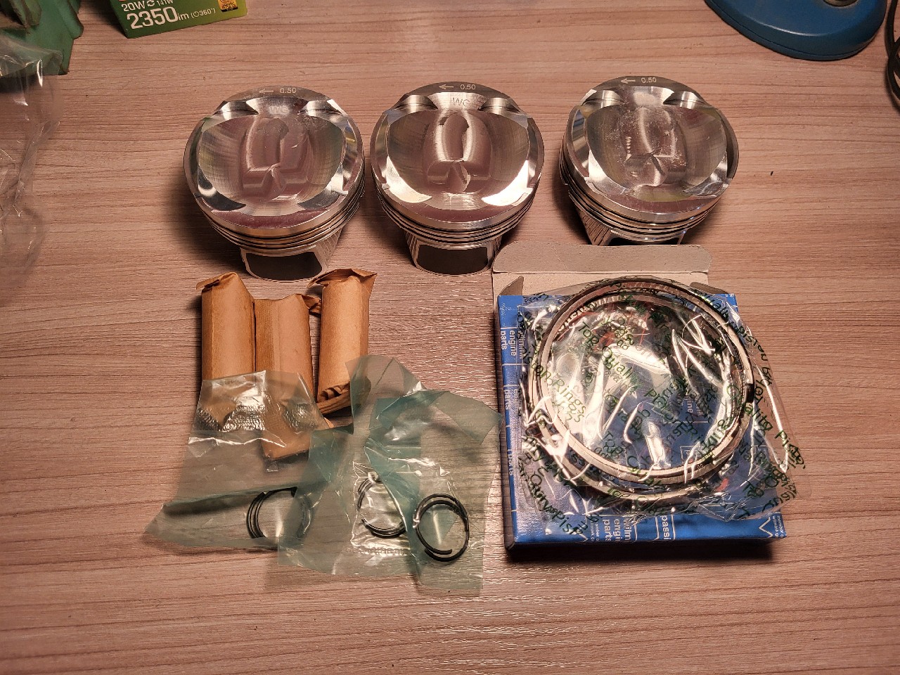 ПОРШЕНЬ 3 VNT. +0.50MM PEUGEOT 208 308 5008 CITROEN C3 C4 OPEL 1.2 1.2 THP EB2DT 