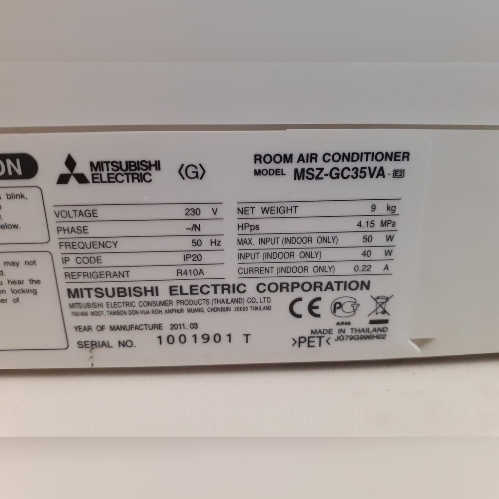Mitsubishi msz gc35va