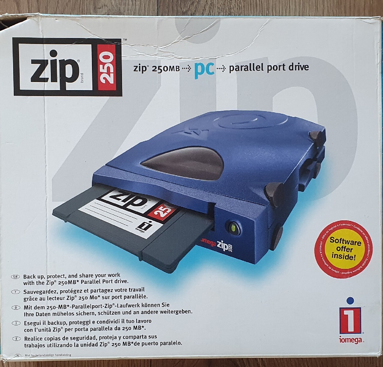 iomega ZIP 250 MB napęd + 2 dyskietki Tczew Licytacja na Allegro