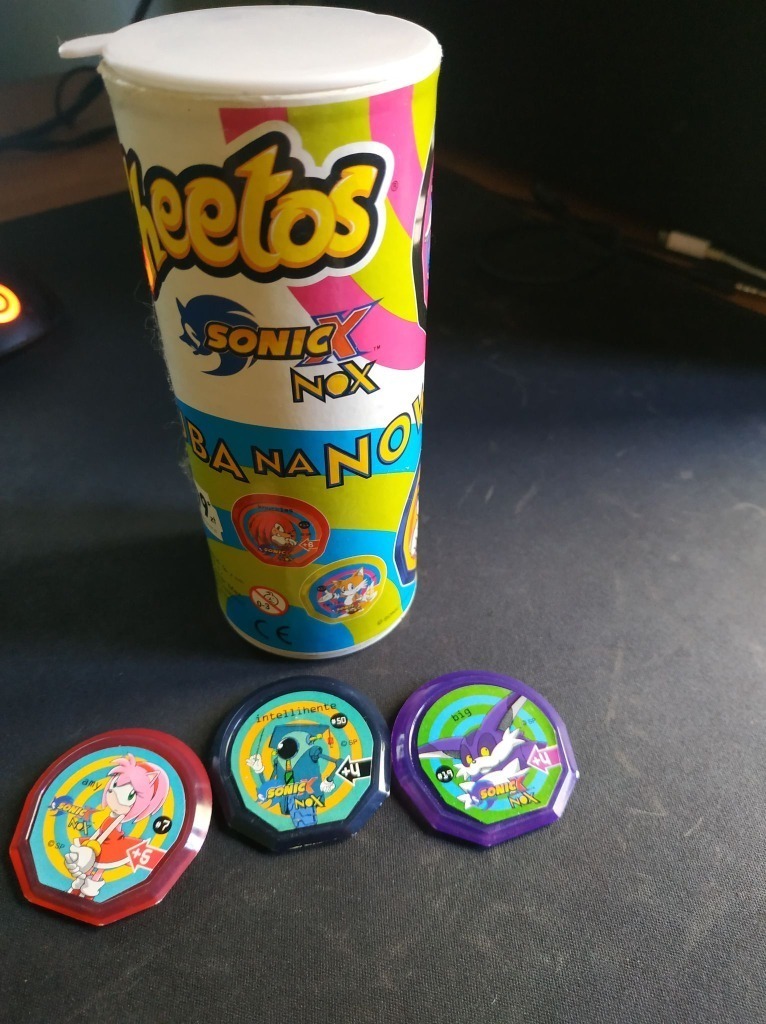 Sonic X Tuba Cheetos plus 3 tazo Unikat Mińsk Mazowiecki Kup teraz