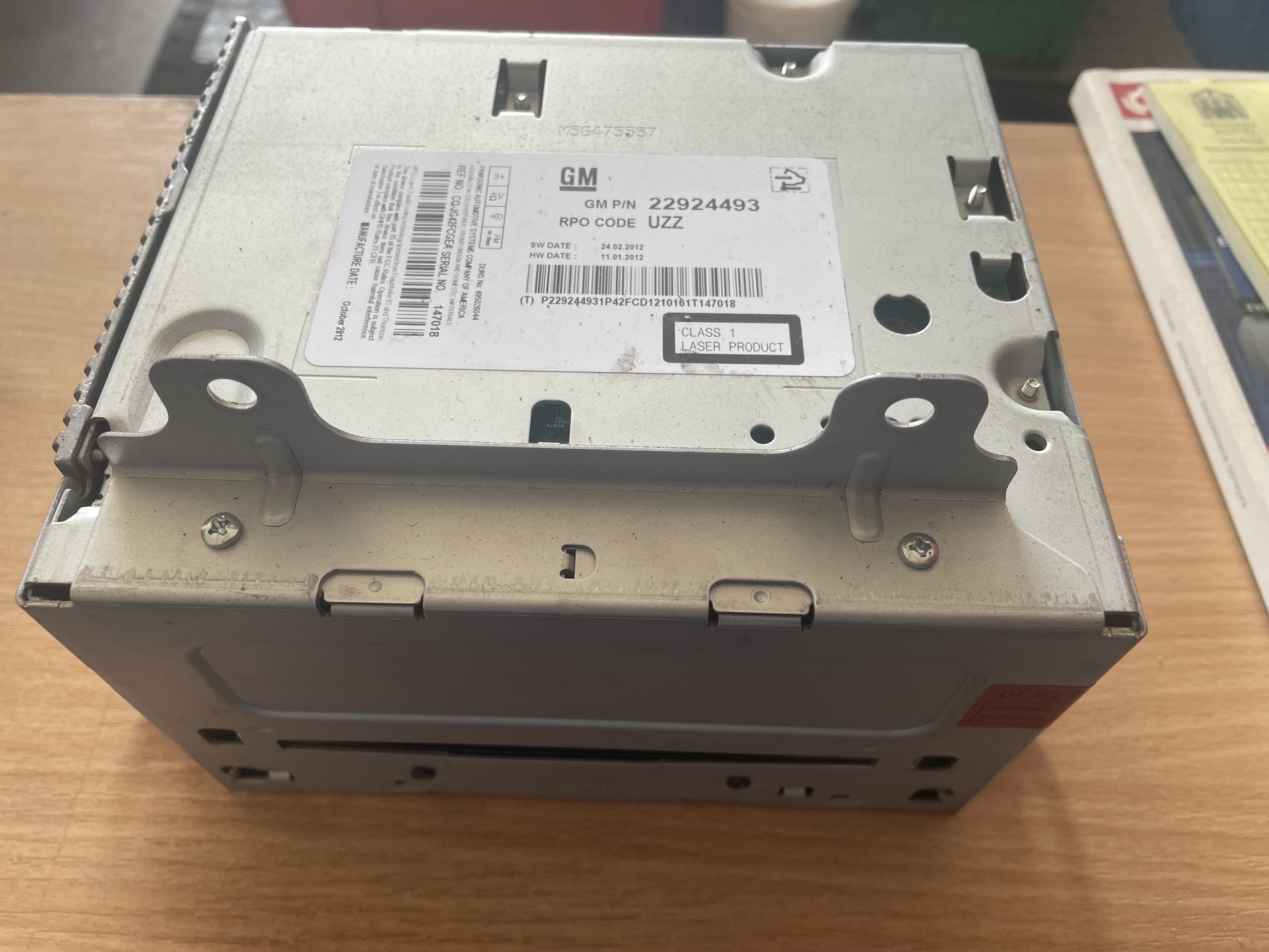 Radio Zafira C 2013 rok 22924493 code UZZ Lidzbark Warmiński Kup