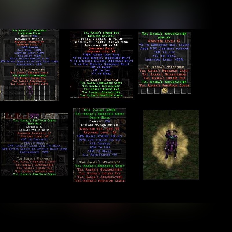 /\Zestaw Tal Rasha /\ TAL Set /\ Diablo 2/\ GRATIS Lutynia Kup teraz na Allegro Lokalnie