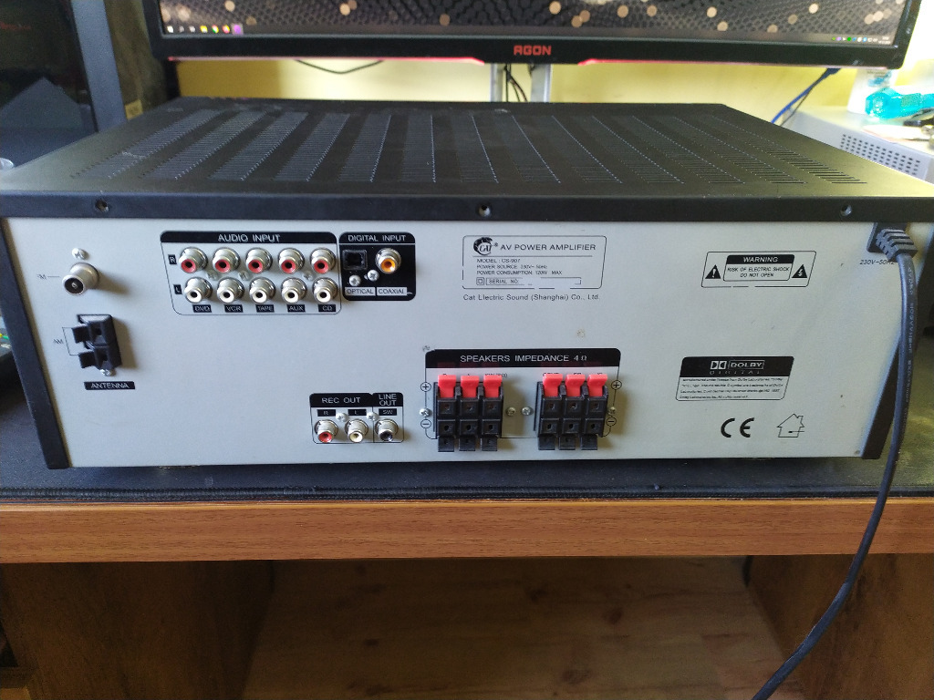 Amplituner kina domowego Cat CS-907 z pilotem | Łańcut | Kup teraz na ...