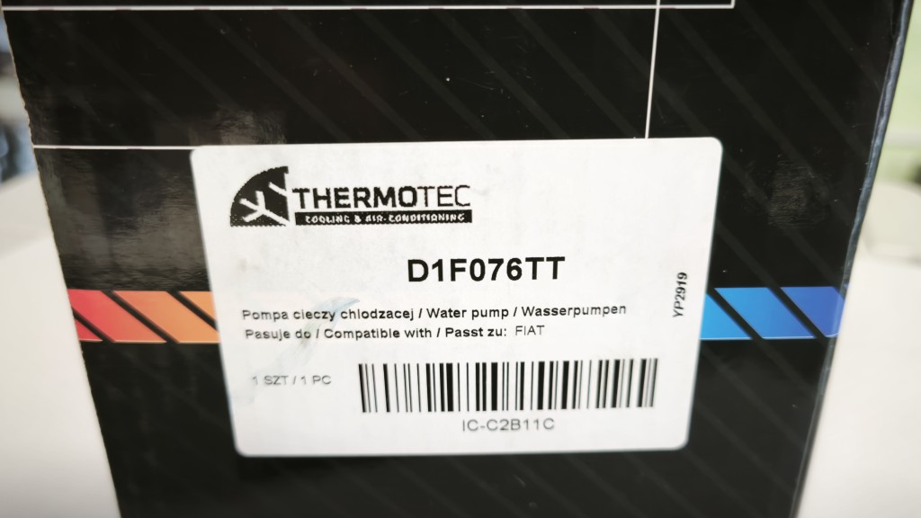НАСОС ВОДИ THERMOTEC D1F076TT FIAT ALFA ROMEO ABARTH 1.1-1.4 