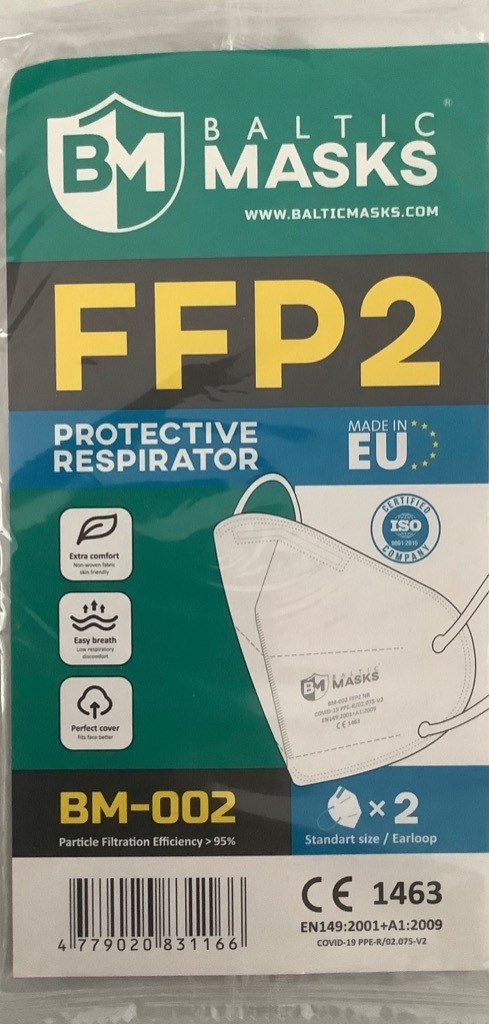 Фильтрующая полумаска Baltic Masks BM 002 FFP2