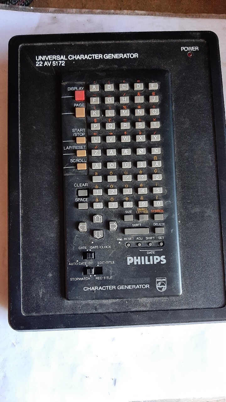 Philips generator napisów ów itp 22AV5172 charakter generator ...