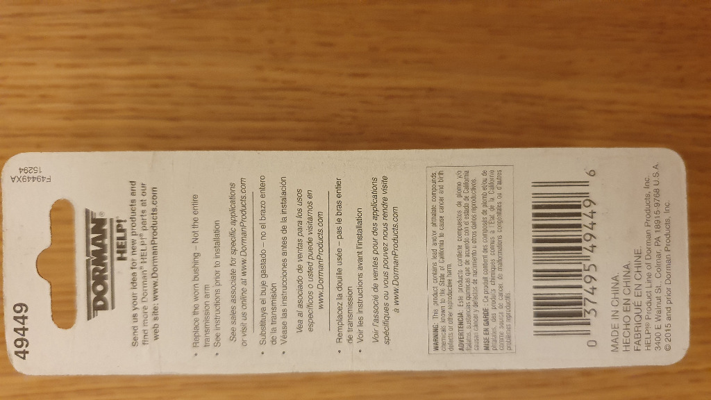 Dorman 49449 Windshield Wiper Linkage Bushings x 2 Szczecin Kup