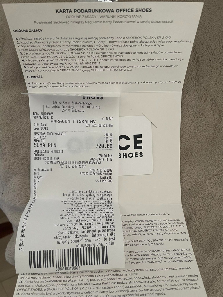 Karty podarunkowej Strona Allegro Lokalnie