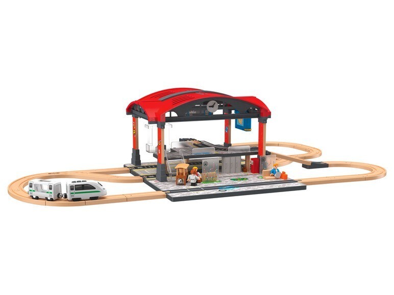 Playtive Drewniana kolejka dworzec główny Niwy Kup teraz na