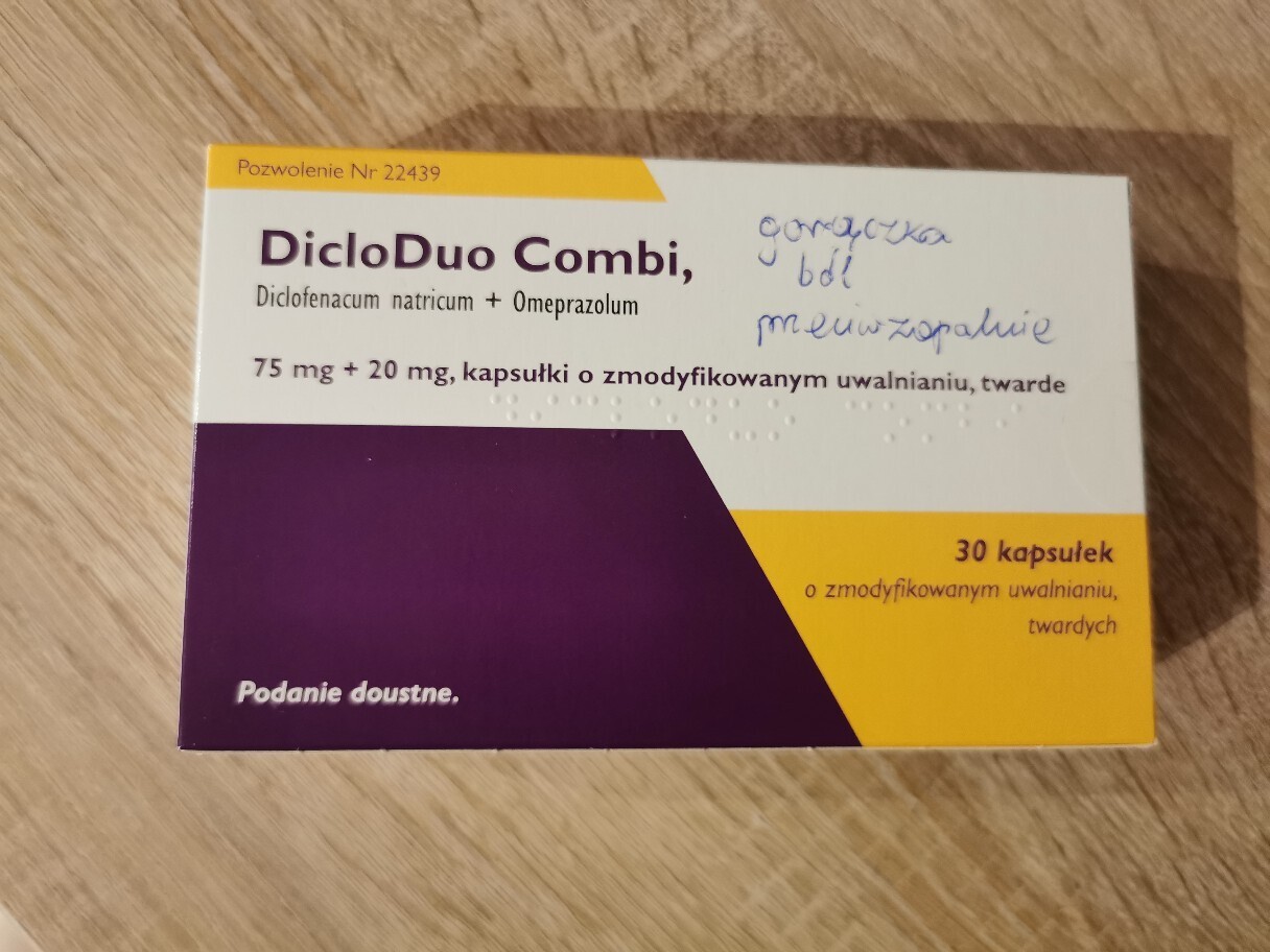 DICLODUO COMBI 75 mg + 20 mg x 30 kapsułek Zamość Kup teraz na