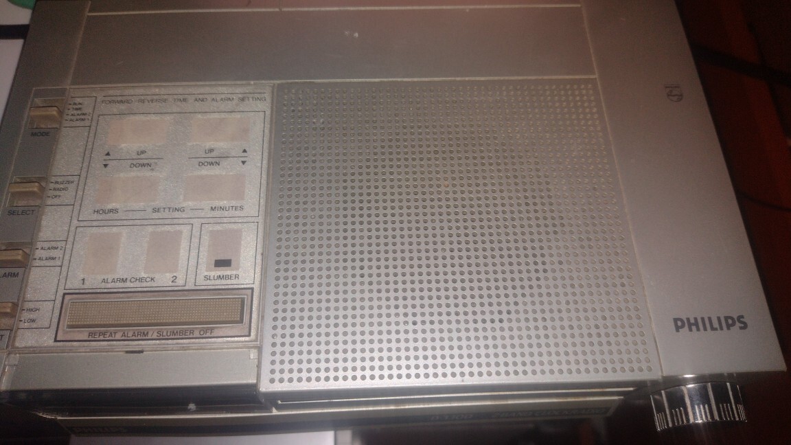 Clock radio Philips D3300 Vintage 1970s Wrocław Ogłoszenie na