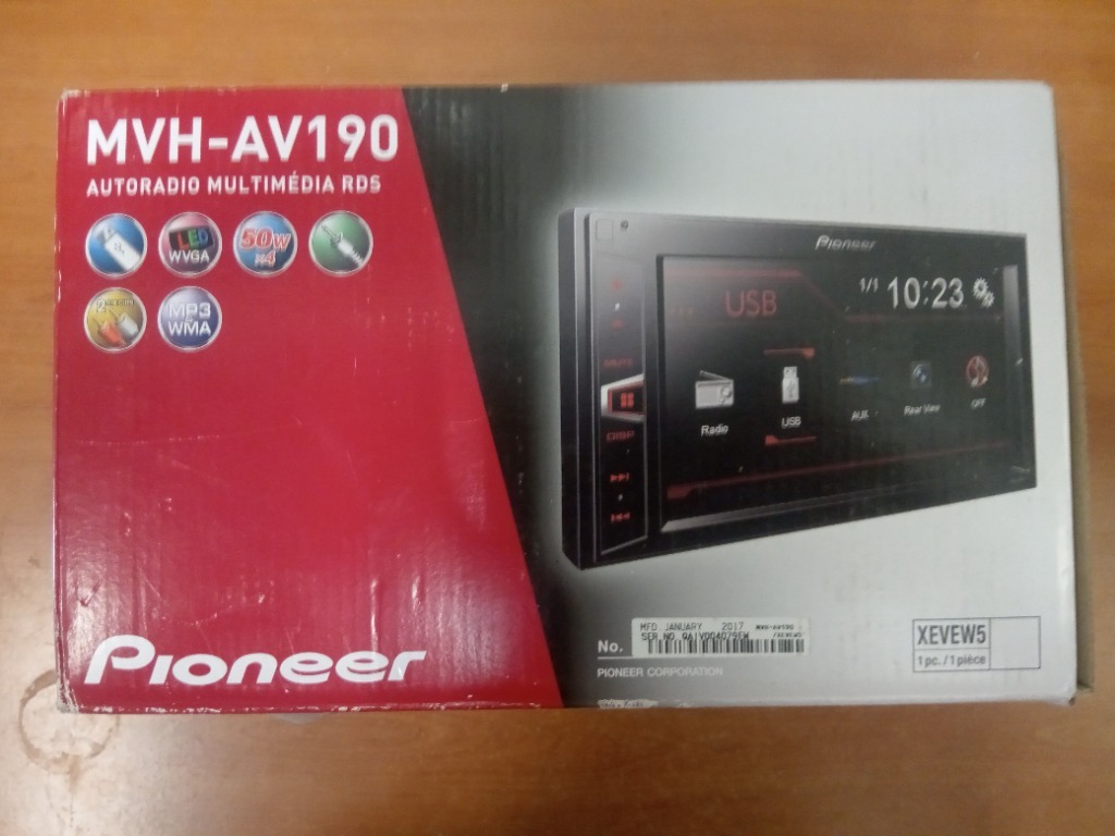 RADIO SAMOCHODOWE PIONEER MVH-AV190 WYSWIETLACZ | Krzyzanowice | Kup ...