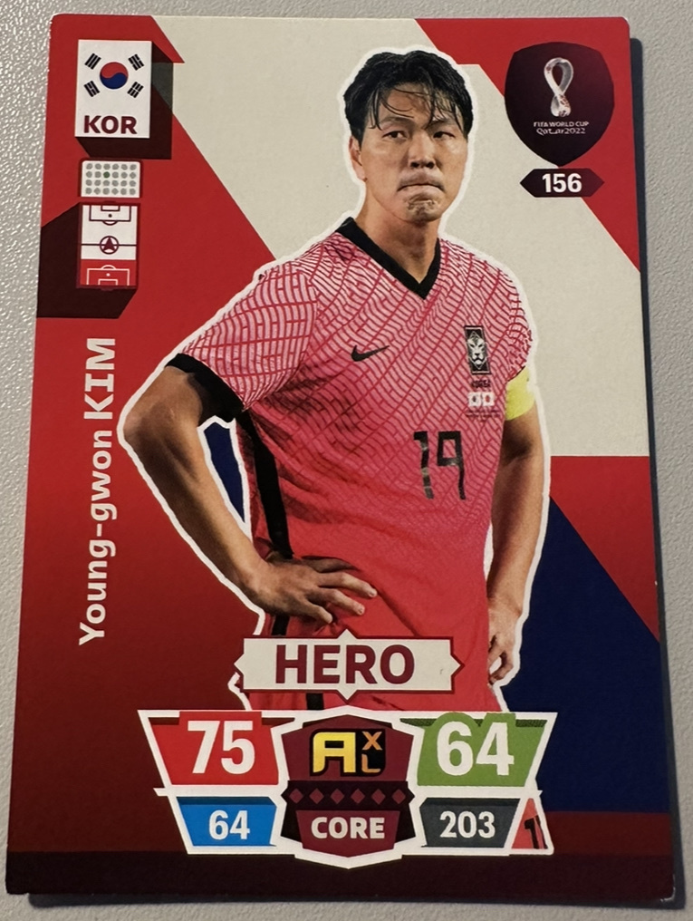 Zdjęcie oferty: World Cup Qatar 2022 HERO Korea 156 Young-gwon KIM