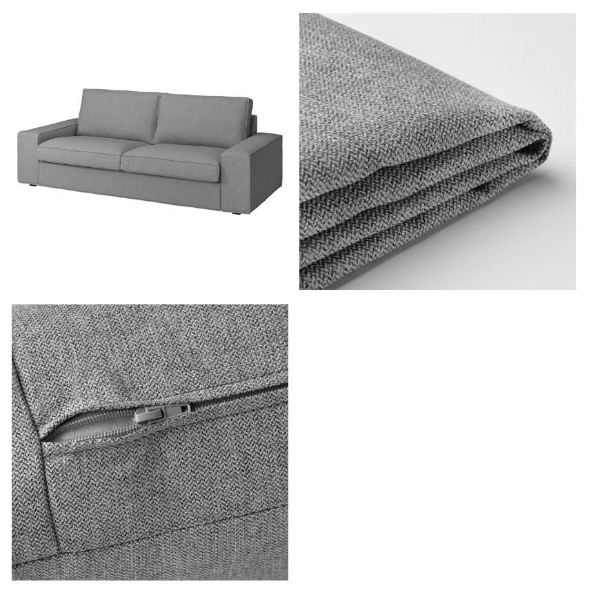 Pokrycie sofy 3osobowej Ikea KIVIK 2 sztuki Krzyżowa Kup teraz