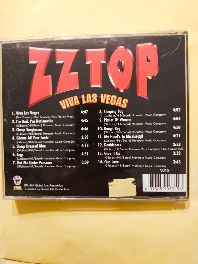 CD ZZ TOP Viva Las Vegas Wrocław Licytacja na Allegro Lokalnie