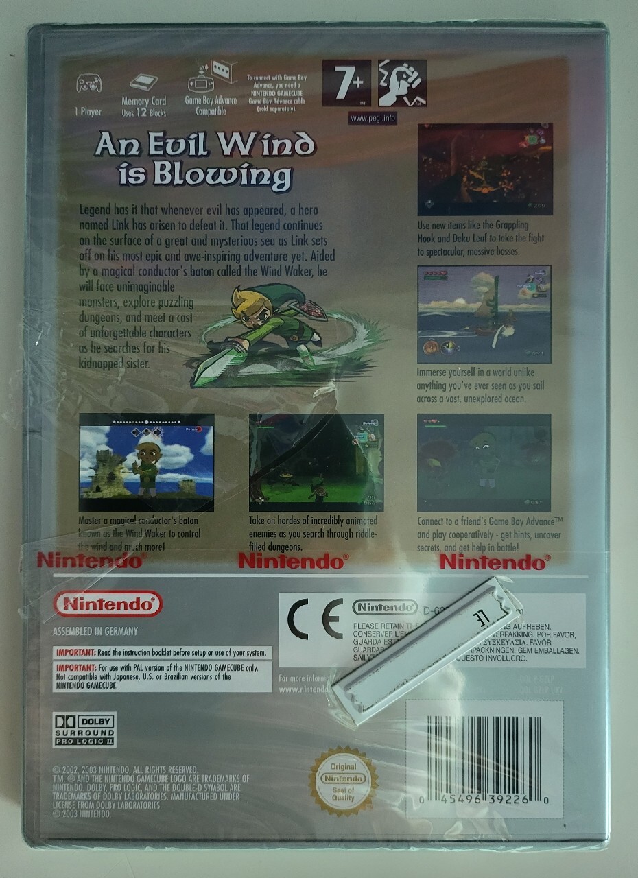 Zdjęcie oferty: The Legend of Zelda The Wind Waker Gamecube NOWA!
