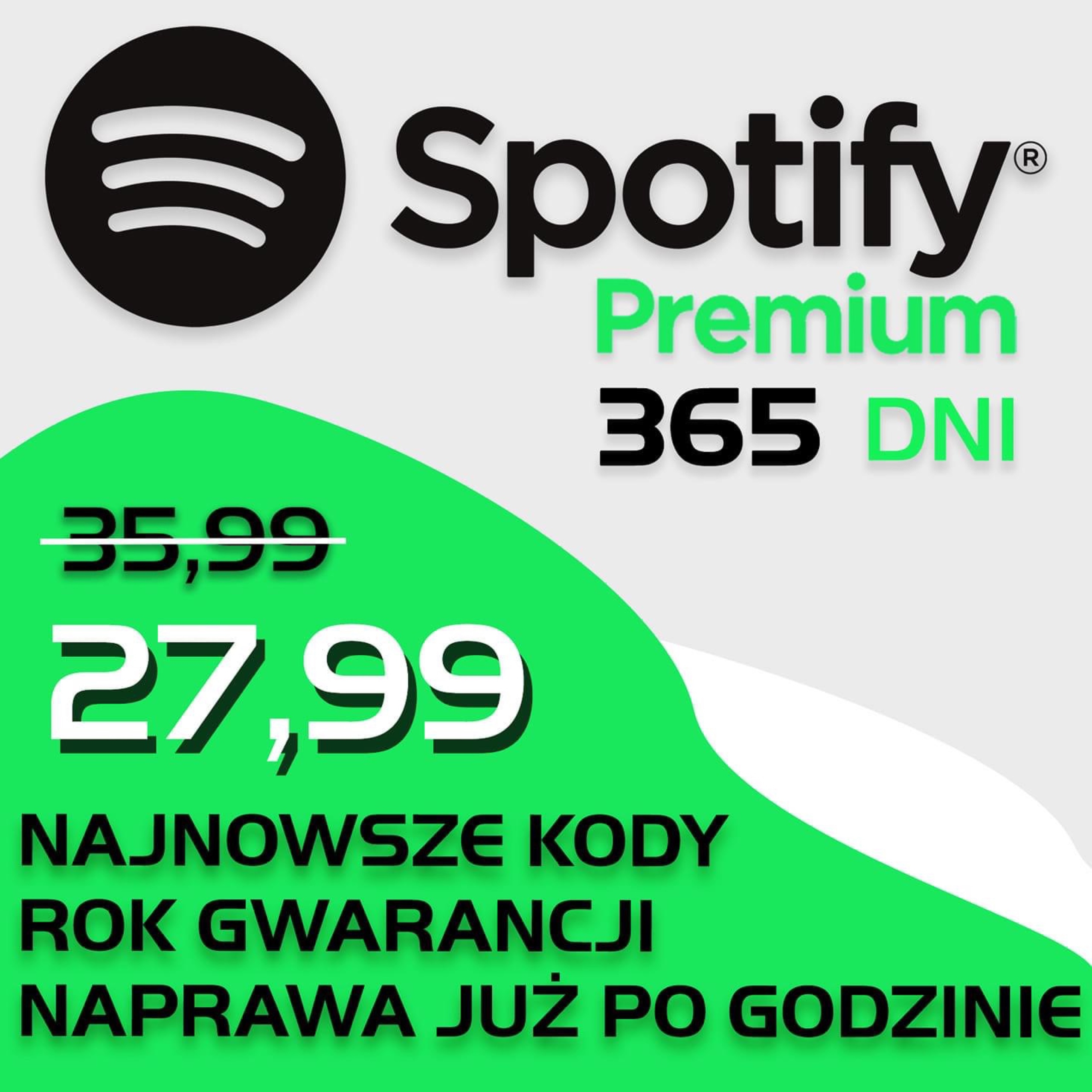 Spotify Premium 1 Rok 365 Dni Ulepszenie Konta Kup Teraz Za 27 99 Zl Lubon Allegro Lokalnie