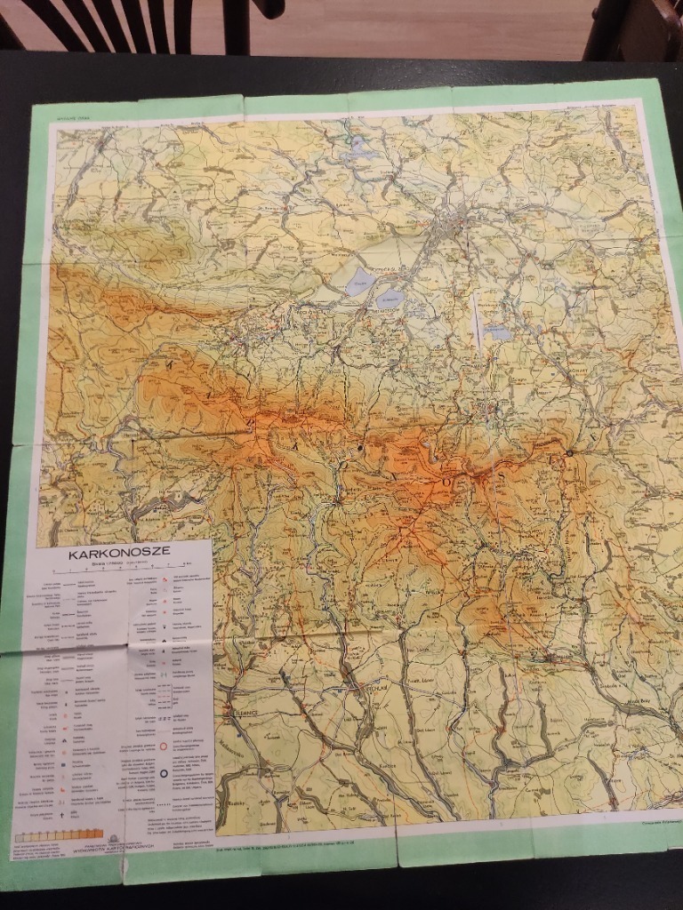 Zdjęcie oferty: Mapa Karkonosze 1972