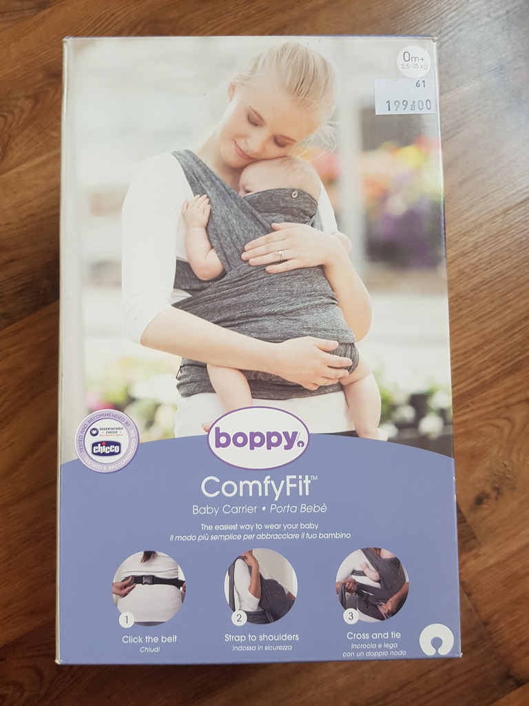 chusta chicco boppy comfy fit baby carrier