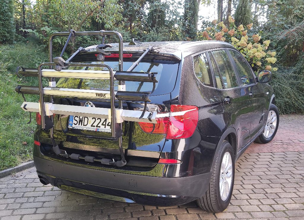 THULE BACKPAC 973 + АДАПТЕР 973-17 – БАГАНИК NA 3 ROWERY, NA КРИШКУ БАГАЖНИКА 