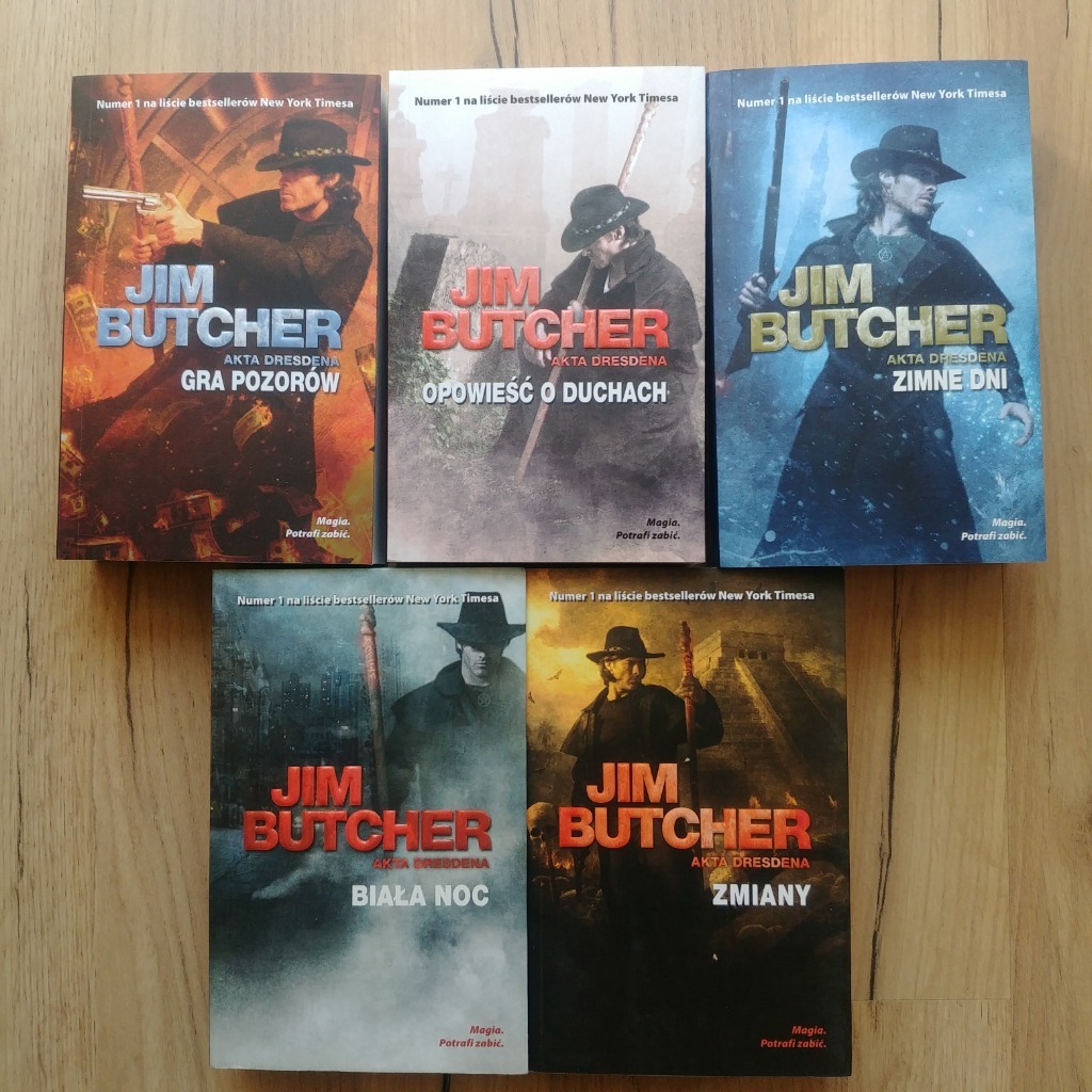 Jim Butcher - zestaw pięciu tytułów: | Radom | Kup teraz na Allegro ...