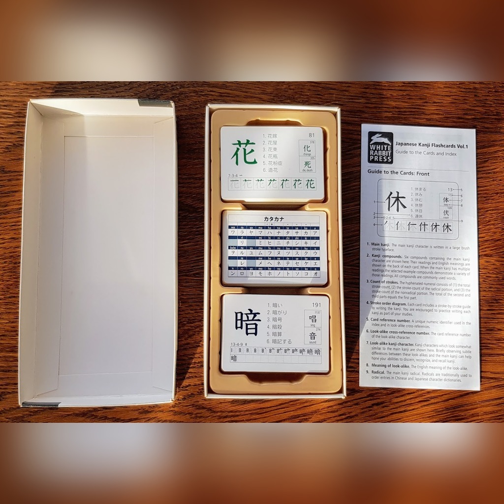 Japanese Kanji Flashcards vol 1 White Rabbit Press Łódź Kup teraz