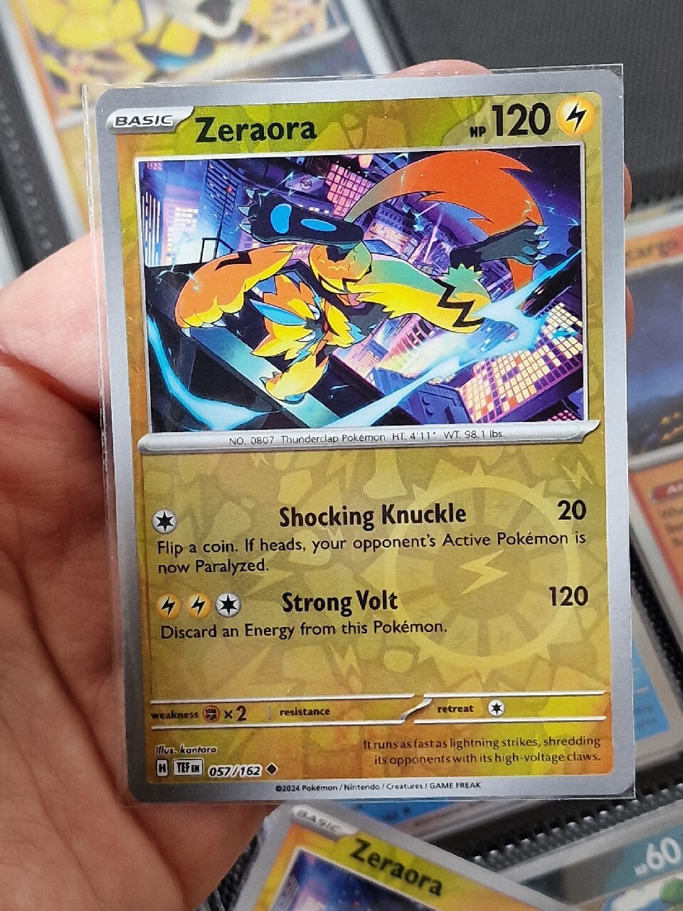 Zeraora (TEF 057) Reverse Holo Temporal Forces Gdańsk Kup teraz na