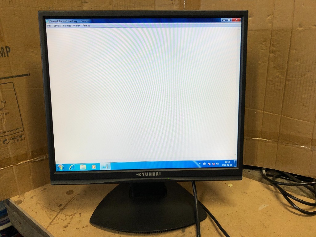 Monitor Hyundai X93S LCD 19 Cali Bedlno Kup teraz na Allegro Lokalnie