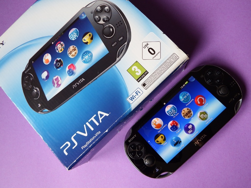 PlayStation Vita - PlayStation Vita セット Sony Playstation Vita Oled Pch-1004 + Ładowarka - Sklep