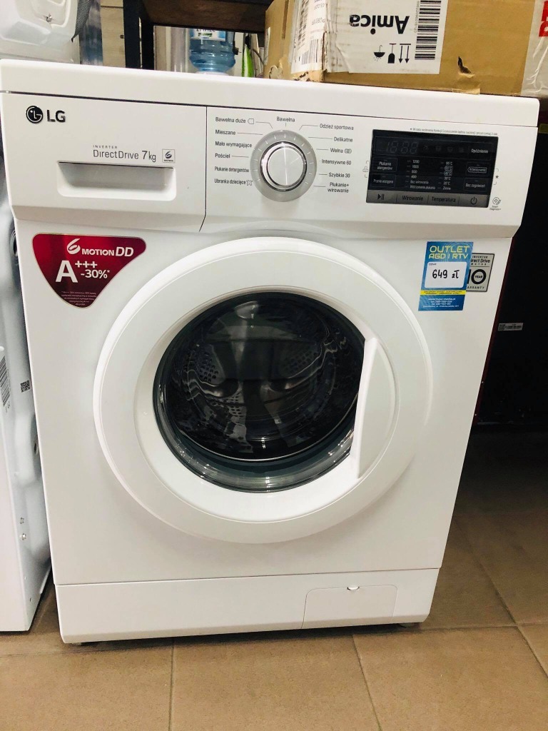PRALKA LG Direct Drive 7kg MOTION DD Inventer A+++ | Wąbrzeźno
