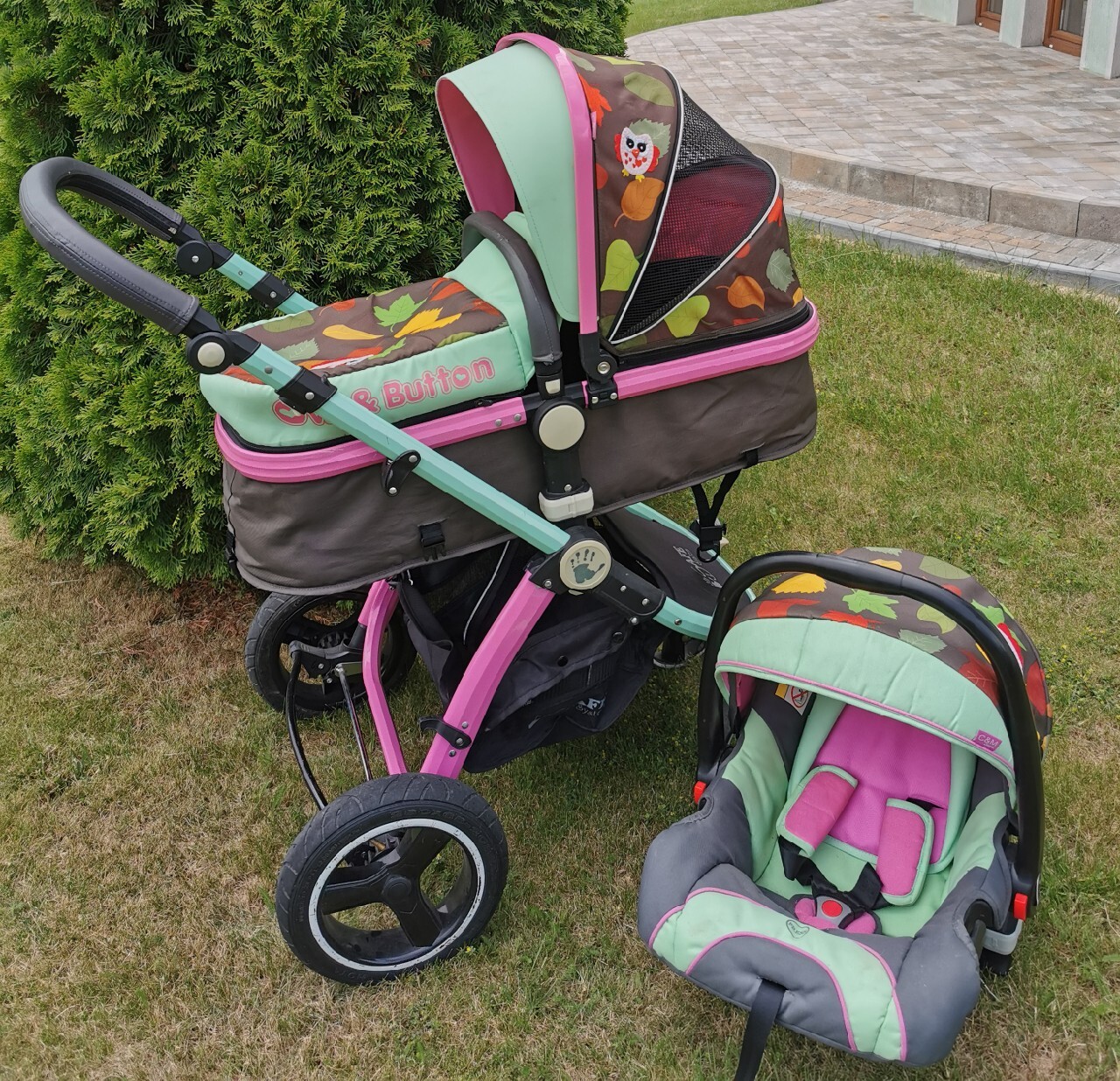 Isafe Buggy Owl And Button Travel System Baby Stroller Kohl's