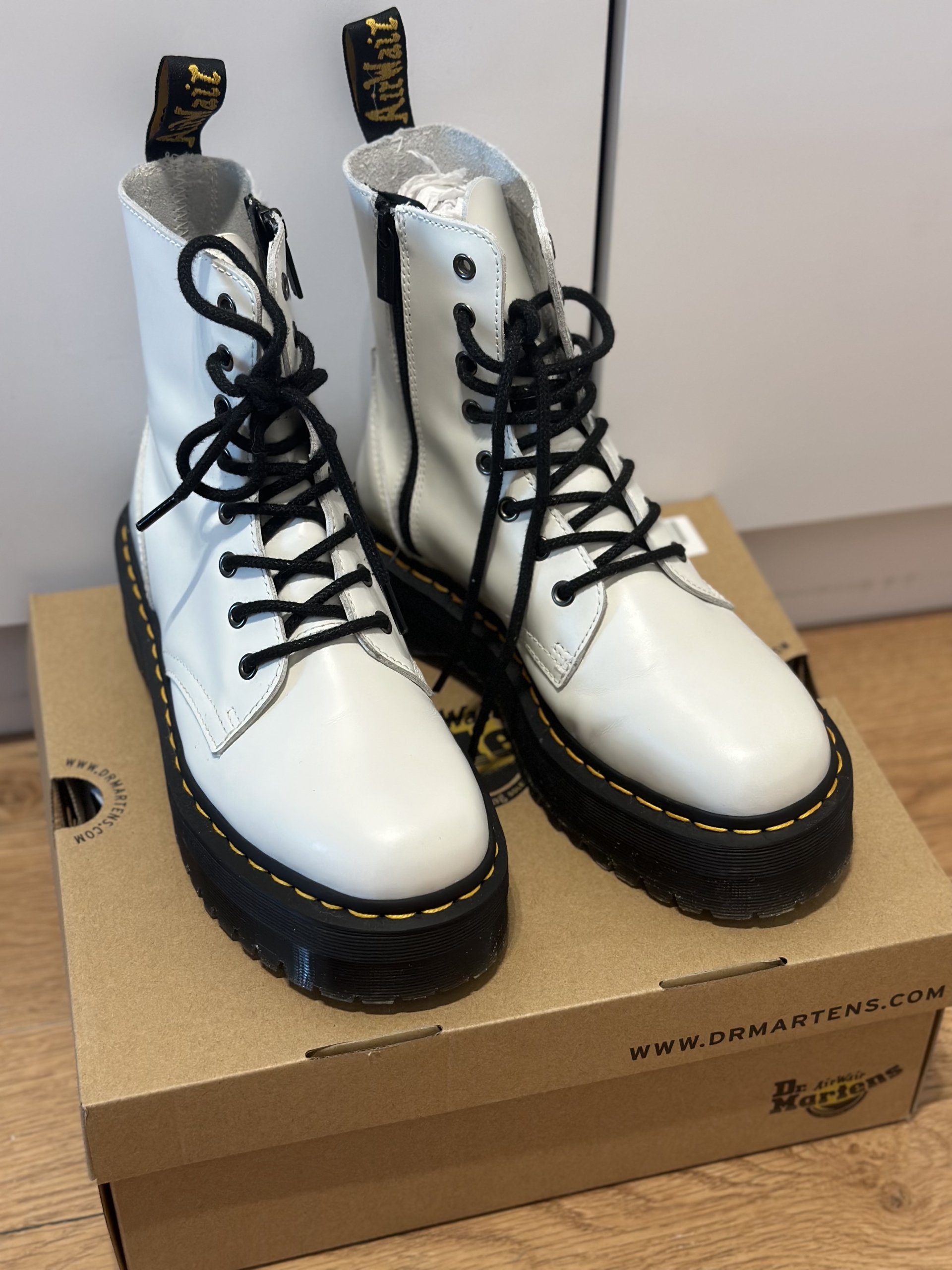 Dr. Martens white boots Jadon size 40 Warzawa Kup teraz na
