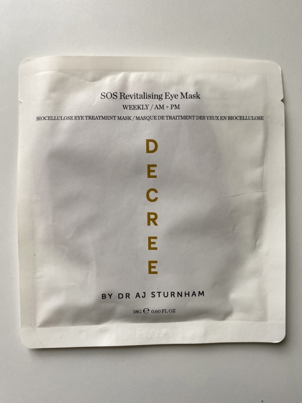 DECREE SOS Revitalizing Eye Mask Maska pod oczy Jędrzejów Kup teraz