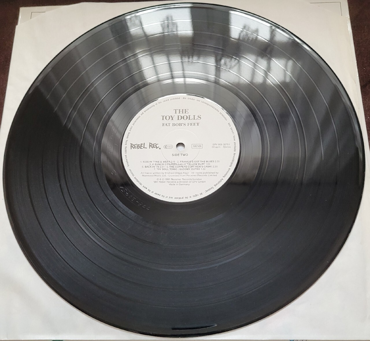 Toy Dolls Fat Bob's Feet LP 1991 Ger.NM / EX ! Drezdenko Kup
