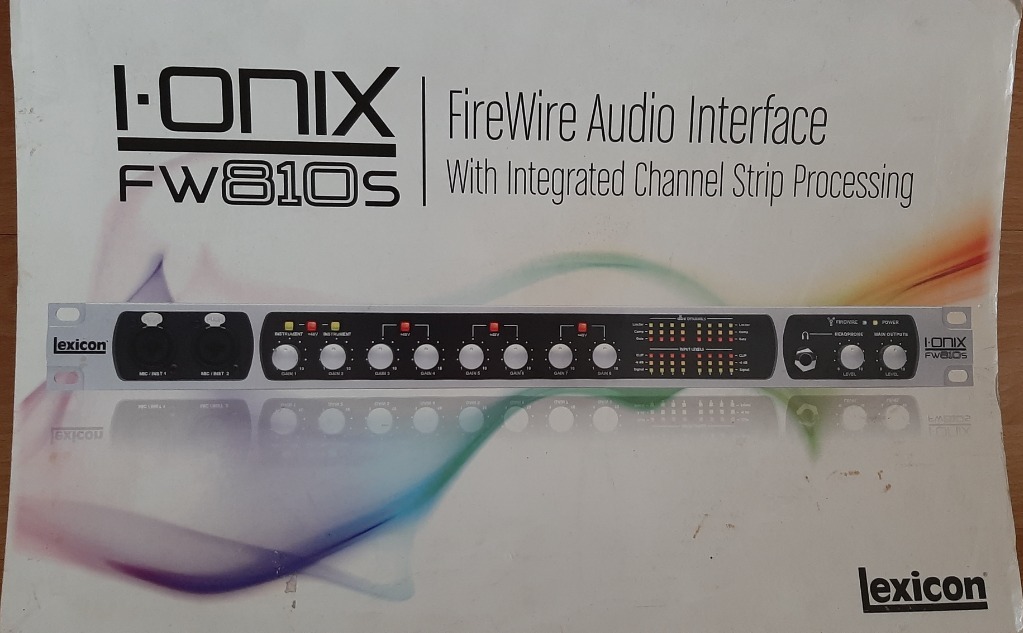 高い素材】 Lexicon IONIX FW810S Audio Interface レコーディング/PA