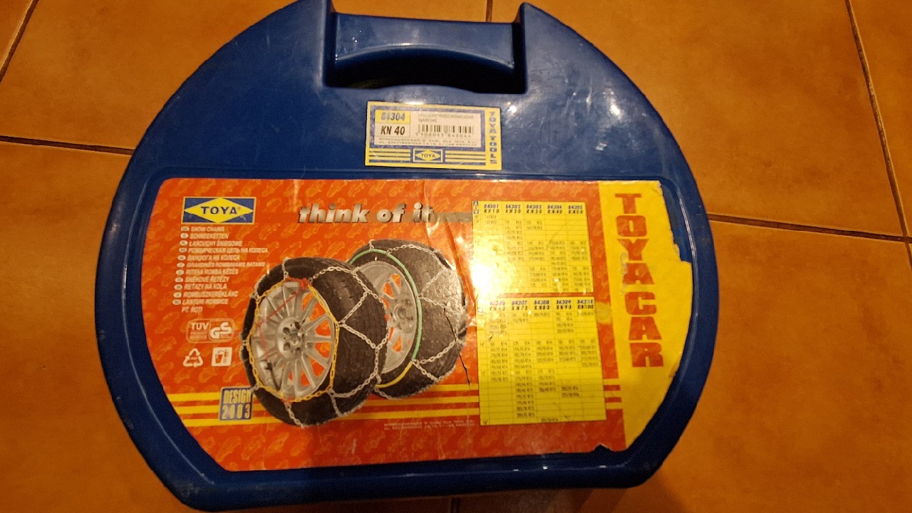 НОВЕ LANCUCHY PRZECIWSNIEGOWE TOYA KN40 (84304) – КОМПЛЕКТ 2 SZT. 
