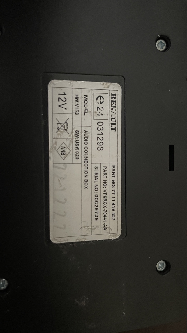 AUDIO CONNECTION BOX RENAULT 7711419487 MP3 USB Glinianka Kup teraz