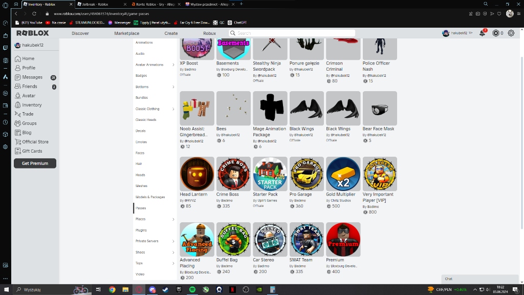 Konto Roblox ponad 3tyś. robux | Runowo Pomorskie | Kup teraz na ...