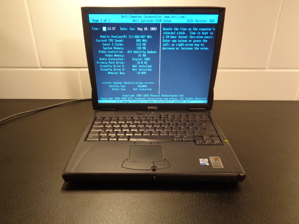 Retro laptop Dell C610 retro gaming Korfantów Kup teraz na Allegro