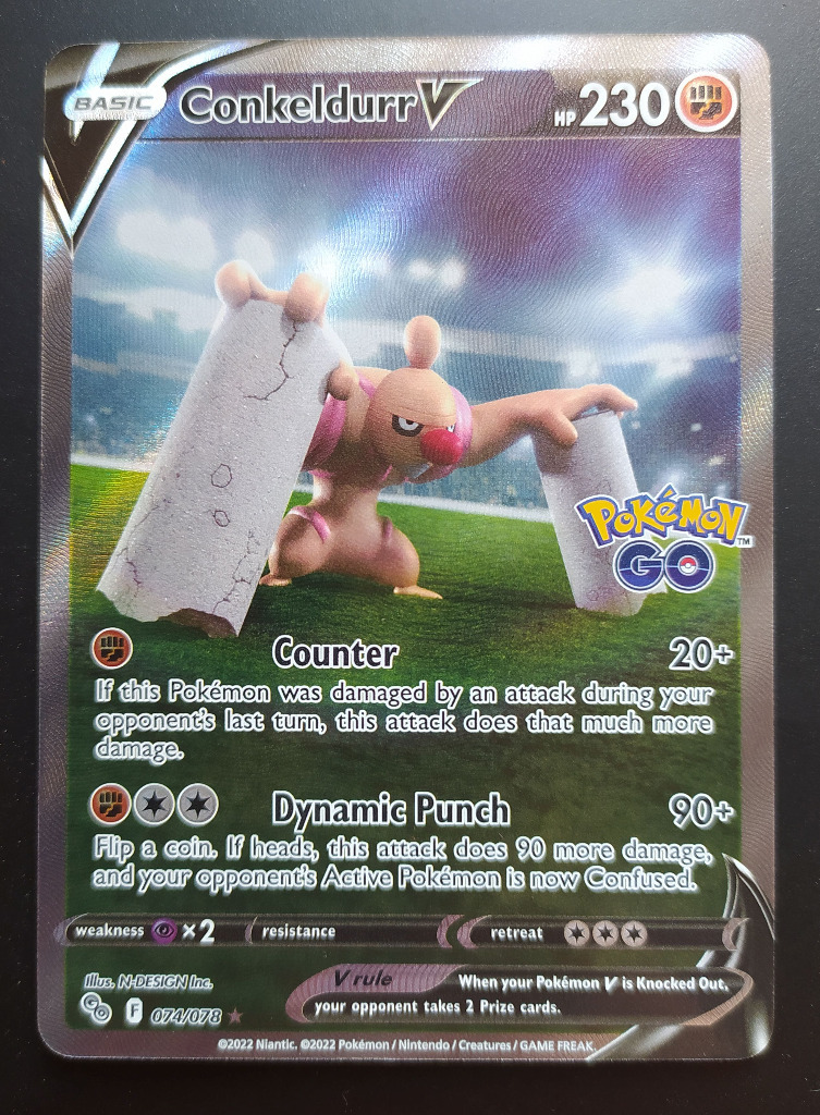 Conkeldurr V ALT ART (Pokemon GO 074/078) Gdańsk Kup teraz na
