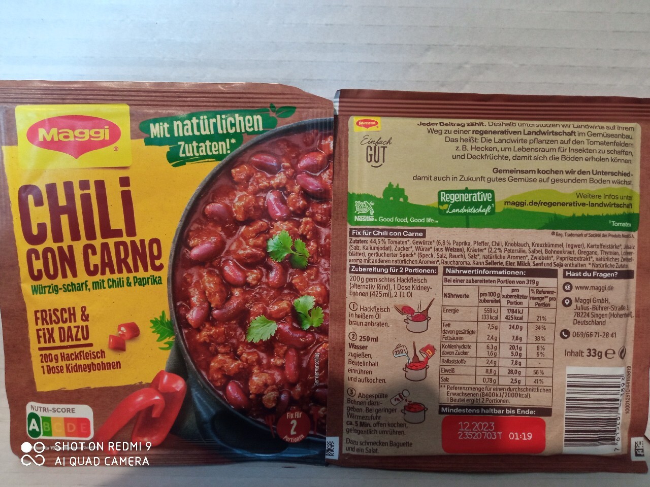 Chili con carne maggi z Niemiec fix dan 33gr | Sopot | Kup teraz na ...