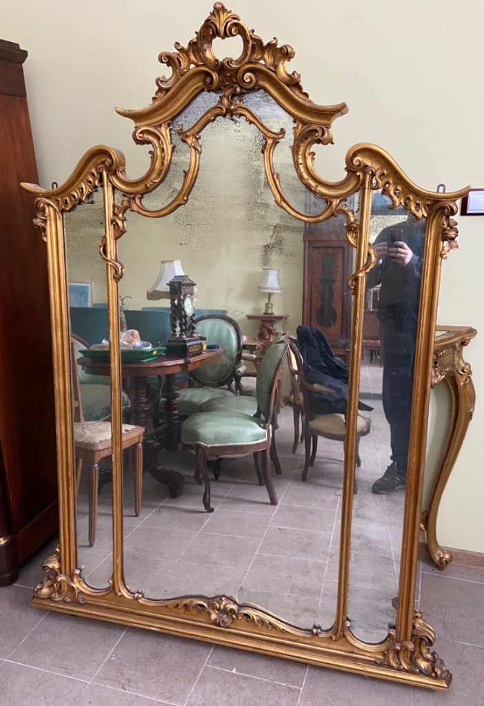 Zdjęcie oferty: Konsola z lustrem Ludwik XV złocona 
